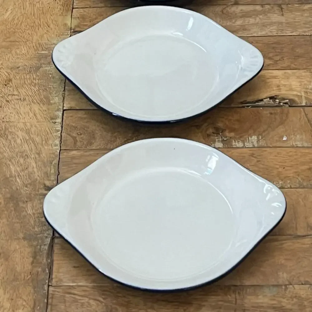 H. F. Coors China Chefsware #70H Baking Dishes Set of 3 7.75